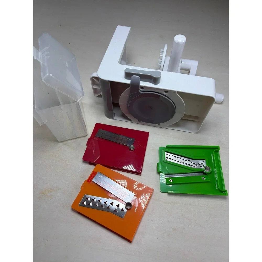 OXO Good Grips 3 Blade Tabletop Spiralizer Manual Vegetable Slicer White
